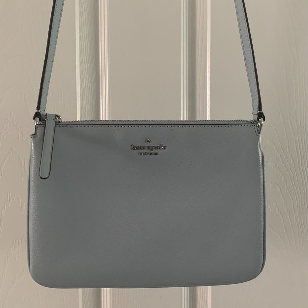 KATE SPADE LIGHT BLUE LEATHER CROSSBODY BAG